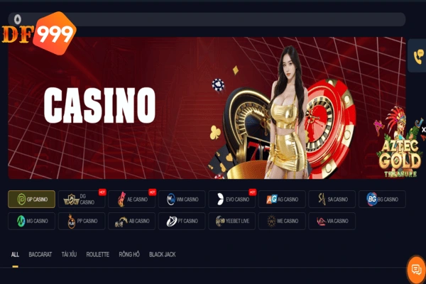 Sòng bạc đẳng cấp Quốc Tế ngay tại nhà với Casino DF999 