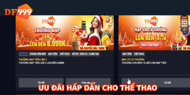 Ưu đãi hấp dẫn cho thể thao